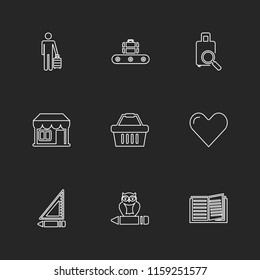 9 Web Icon set