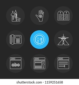 9 Web Icon set