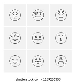9 Web Icon set