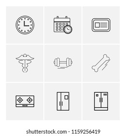 9 Web Icon set