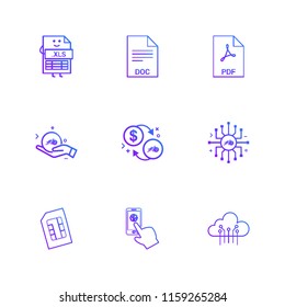 9 Web Icon set