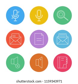 9 Web Icon set