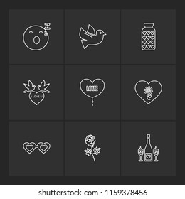 9 Web Icon set