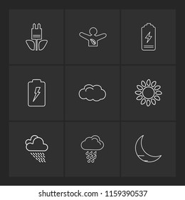 9 Web Icon set