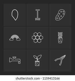 9 Web Icon set