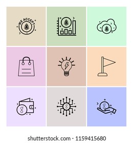 9 Web Icon set