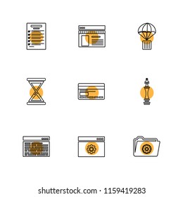 9 Web Icon set