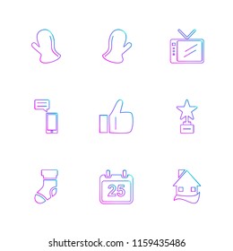 9 Web Icon set