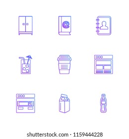 9 Web Icon set