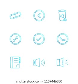 9 Web Icon set