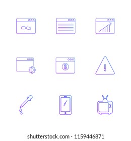 9 Web Icon set