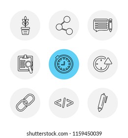 9 Web Icon set