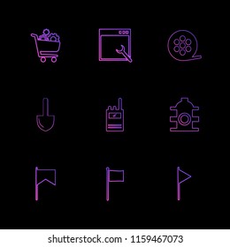9 Web Icon set