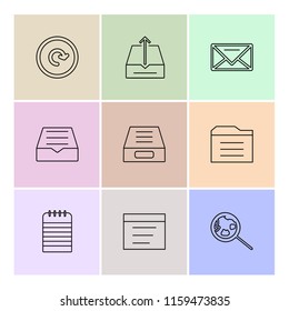 9 Web Icon set