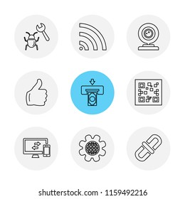 9 Web Icon set