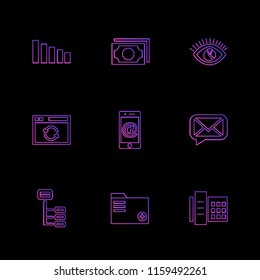 9 Web Icon set