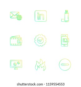 9 Web Icon set