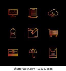 9 Web Icon set