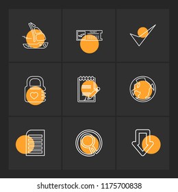 9 Web Icon set