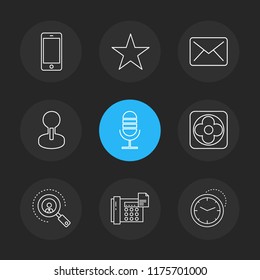 9 Web Icon set