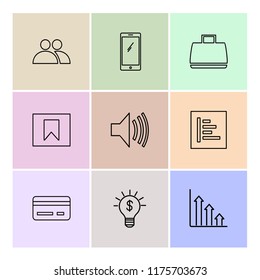 9 Web Icon set