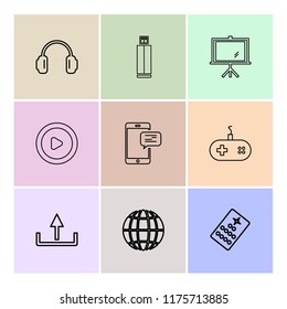 9 Web Icon set