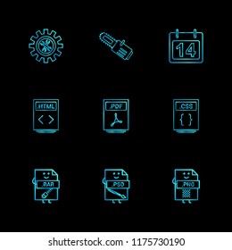 9 Web Icon set