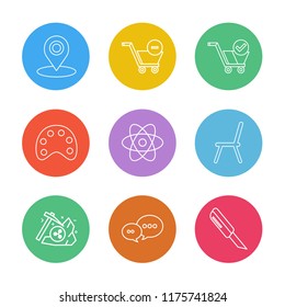 9 Web Icon set