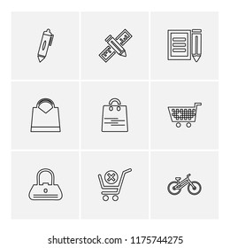 9 Web Icon set