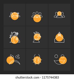 9 Web Icon set
