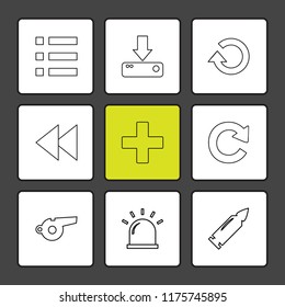 9 Web Icon set