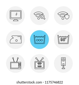 9 Web Icon set