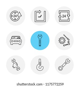 9 Web Icon set