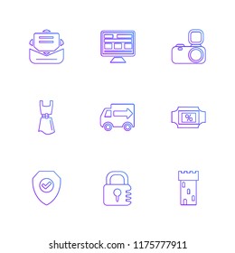 9 Web Icon set