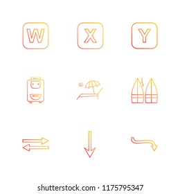 9 Web Icon set