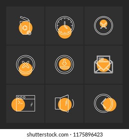 9 Web Icon set