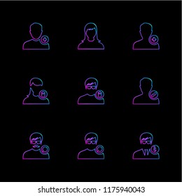 9 Web Icon set