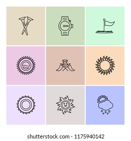9 Web Icon set