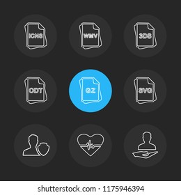 9 Web Icon set