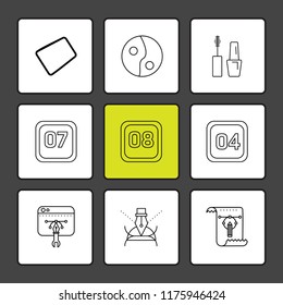 9 Web Icon set