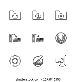 9 Web Icon set