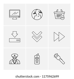9 Web Icon set