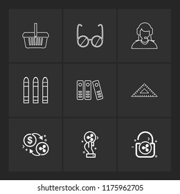 9 Web Icon set