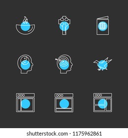 9 Web Icon set