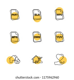 9 Web Icon set