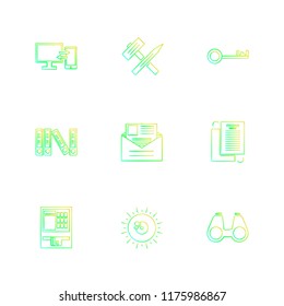 9 Web Icon set