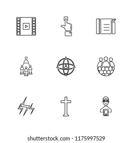 9 Web Icon set