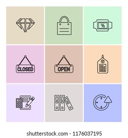 9 Web Icon set