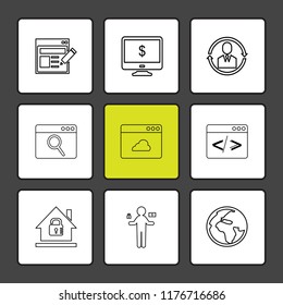 9 Web Icon set