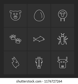 9 Web Icon set